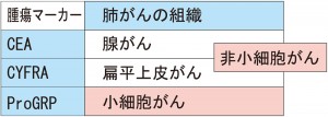 肺がんの腫瘍マーカー